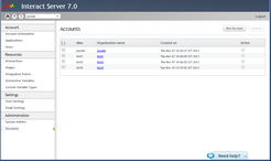 Accounts Page