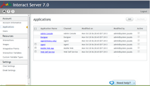 Applications Page