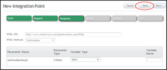 New Integration Point Wizard