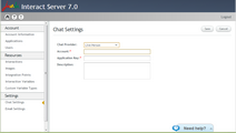 Defining Chat Settings