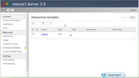 Interaction Variables Diagram