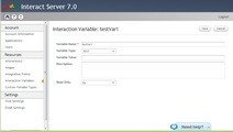 Editing Interaction Variable