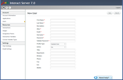 New User Page