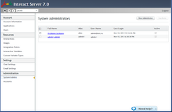 System Administrators Page