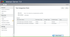 Test Integration Point Page