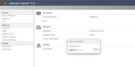 Upload License Popup