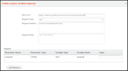 Create Custom Variable Response Popup