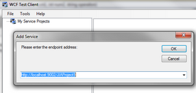 Add Service Window