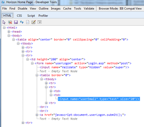 DOM Inspector Example