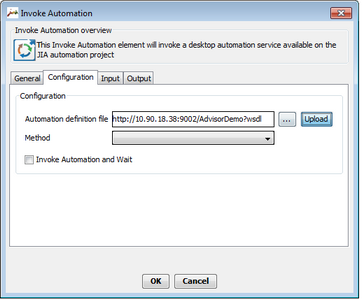 Invoke Automation Definition Dialog