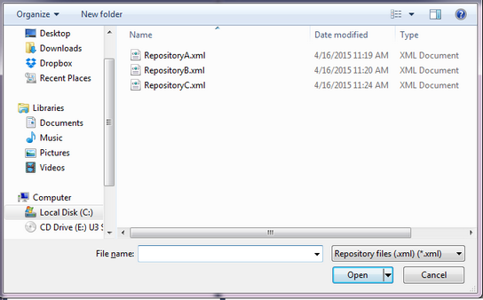 OpenRepositoryFile